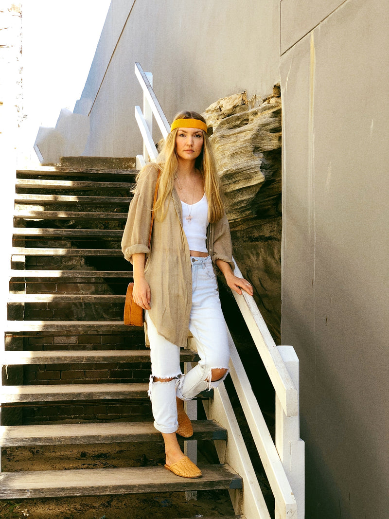 Dakota Oversized Shirt Beige